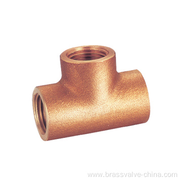 Bronze female thread tee coupling